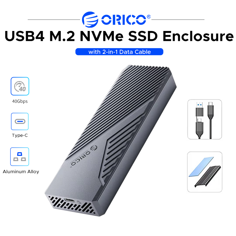 Usb4 40Gbps External Ssd 8Tb - ORICO, custodia esterna per SSD M.2