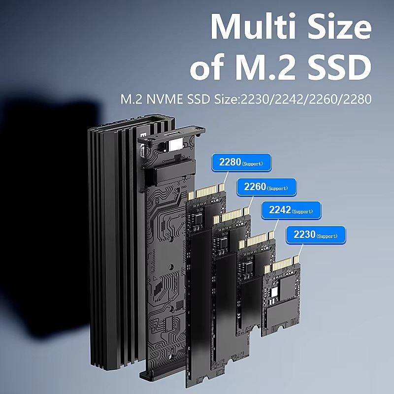 M.2 Ssd - EE1 Case Esterno in Alluminio per