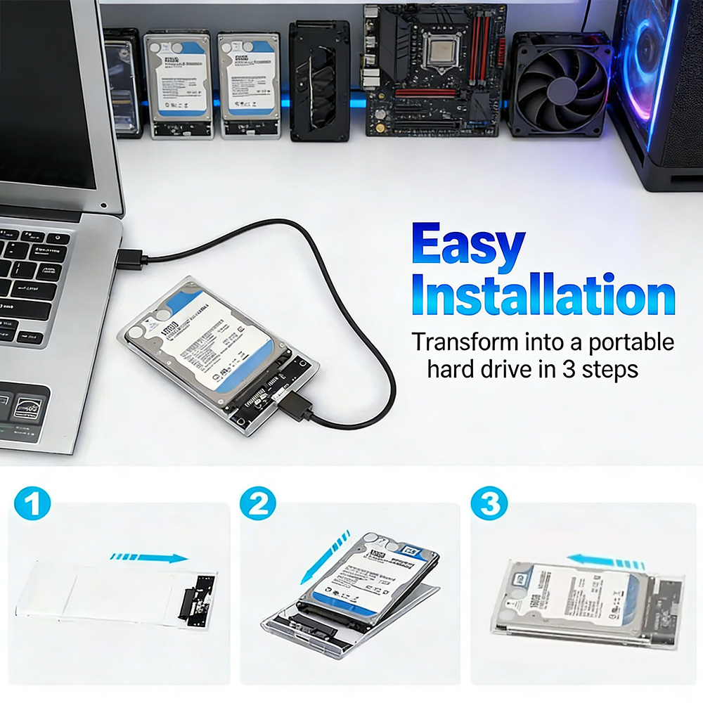 Box esterno trasparente da 2,5 - External Ssd recensione e prezzo