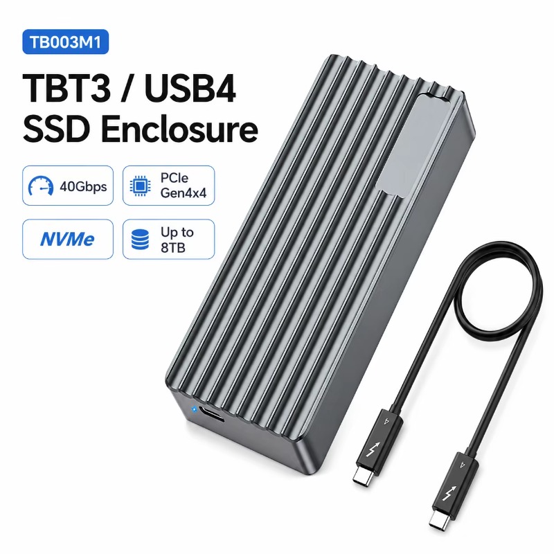 Box esterno TBT3/USB4 per SSD  - M.2 Ssd recensione e prezzo