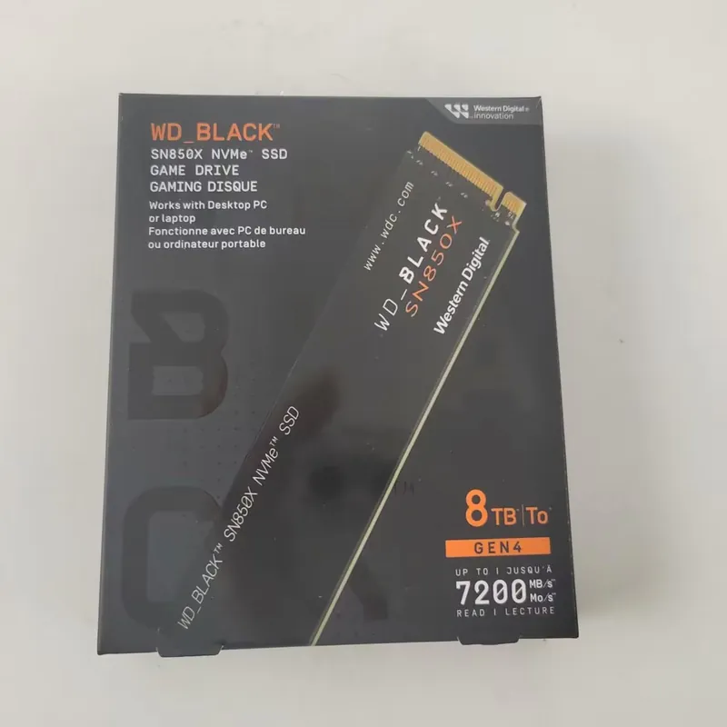 Nuovo WD_BLACK SN850X 8TB NVMe - M.2 Ssd recensione e prezzo