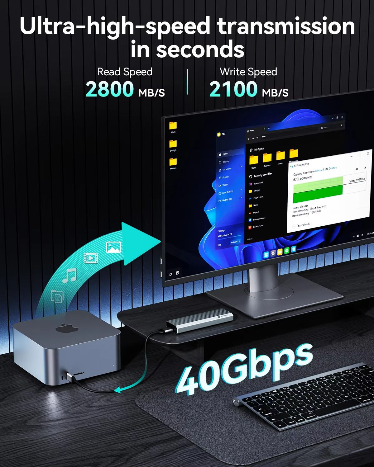 Yottamaster Case Esterno per D - Usb4 40Gbps External Ssd 8Tb recensione e prezzo